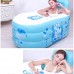 Bathtubs Freestanding Simple Adult Inflatable Household Plastic tub Thick Blue Bath Barrel  Electric Pump (Size : 150cm/59.1inch) - B07H7K717C
